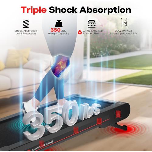 Sperax Walking Vibration Pad with APP, 3 in 1 Under Desk Treadmill, 2.5HP Low Noise Walking Treadmill Pad with Remote Control,Portable Treadmills for Home Office