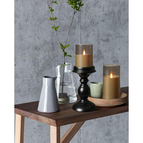 Da by Rechargeable Flameless Candle, Type-c Rechargeable Battery Candlewith Remote Control and Timer Function,Set of 3,can Last up to 240 Hours. A Wick Like a Flame. (Save 220 AA Batteries per Year).