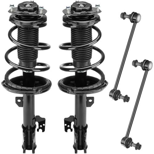 Front Coil Spring Strut & Stabilizer Sway Bar Links Fit for Toyota Highlander 04-2007(only for 3.3L AWD), for Lexus RX350 04-2009, for Lexus RX400h 06-2008, Replace for 272212, 272211