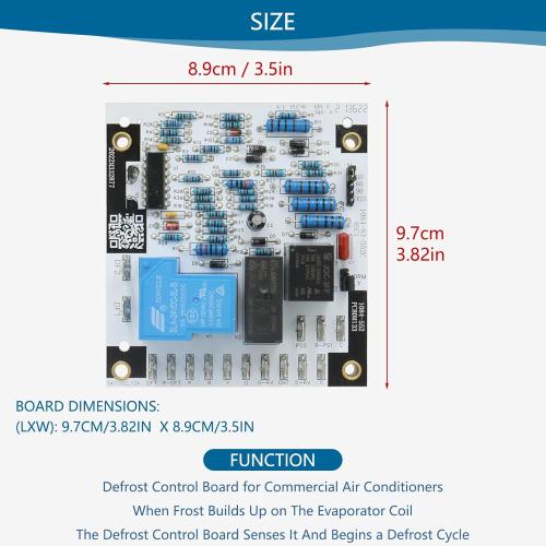Upgrade PCBDM133S Defrost Control Board Replacement Goodman Furnace Control Board Part PCBDM133S,PCBDM133,PCBDM160S,PCBDM160 For HVACR Applications Model ANZ130181AA APD1424070M41AA
