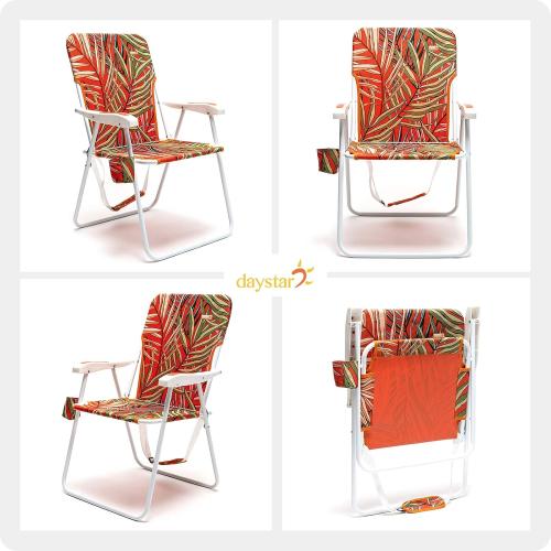 SUNNYFEEL Tall Folding Lawn Beach Chair Lightweight, Portable Sand Chair for Adults Heavy Duty 300 LBS with Cup Holders, Foldable Camping Lawn Chairs for Camp/Outdoor/Travel/Picnic/Concert/Sports