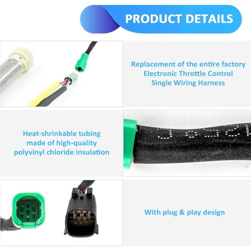 Mofun Cable Kit Fit for Harley Touring 2008-2013, For 10-12 Handlebar | Include Clutch Cable, Non-ABS Brake Line, Throttle by Wire Extension, Fit for Street Road Electra Glide Road King Black
