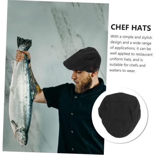 1pc Work Beret Kitchen Cap Chef Turban Chef Skull Hat Men s Newsboy Caps Chef Hat Green