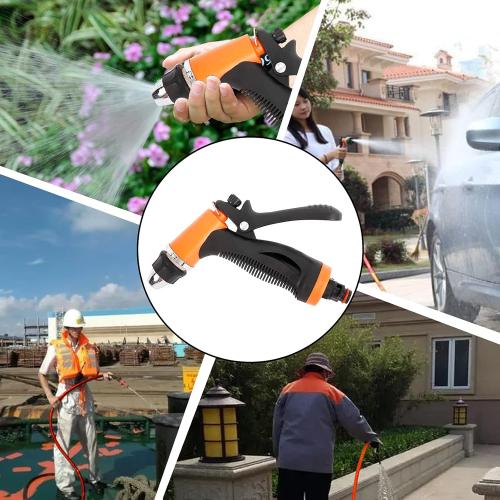 PetierWeit Car Cleaning Wash Pump DC 12V 100W 145 PSI High Pressure Portable Washdown Deck Pump Self-Priming Quick Car Cleaning Wash Pump with Electrical Washer Kit