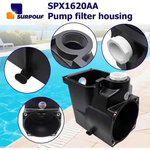 SPX1620AA Pump Strainer Housing Replacement for Hayward Super Pump, Pool Pump Strainer Cover For SP1600X5 SP1605X7 SP1607X10 SP1610X15 SP2600X7 SP2605X7 SP2607X10 SP2610X15 SP2615X20 SP2620X25
