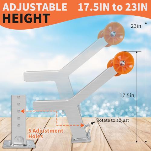 Size 3x4 Adjustable Boat Trailer Winch Post with 1200LB Boat Winch ,Winch Stand with Boat Roller for 3 W x 4 H Trailer Tongue ,Winch Mount for Speedboats, Fishing Boats & Motorboats