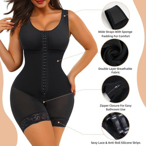 LARGE Women's Fajas Tummy Control Shapewear Full Body Shaper