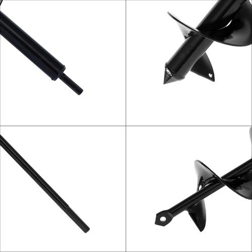 VASGOR Set of 5 Auger Drill Bit for Planting (1.6x16, 2x16, 2.6x16, 3x16, 3.5x16) - Easy Planter Garden Auger - Bulb & Bedding Plant Augers - Post Hole Digger for 3/8” Hex Drive Drill