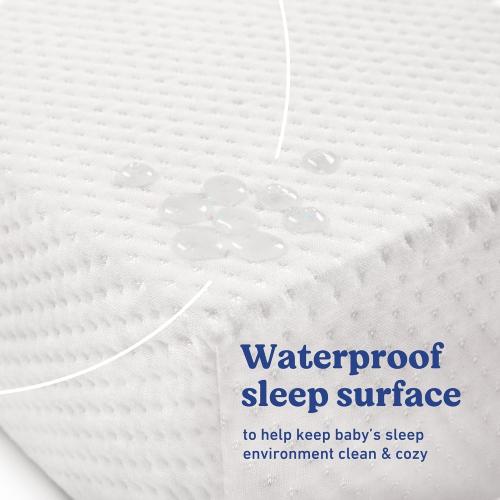 Graco Premium Crib & Toddler Mattress – GREENGUARD Gold Certified & CertiPUR-US Certified, Fits All Standard Crib & Toddler Beds, Waterproof Sleep Surface, Machine-Washable Outer Cover for Easy Care