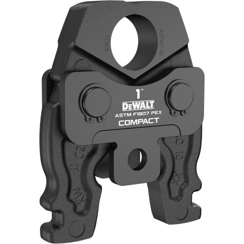 DEWALT Compact 1 Inch PEX F1807 Press Jaw for Use with DCE210 DEWALT 20V MAX Compact Press Tool, Compatible with ASTM F1807 ASTM F2159 Approved Crimp Fittings (DCE215100)