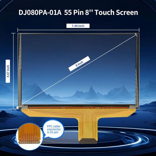 Touch Screen Replacement Digitizer DJ080PA-01A Fit 2014-2018 Chevy Silverado 1500 Tahoe Chevrolet Colorado 2015 GMC Sierra Acadia Terrain Yukon Trucks SUV Mylink 8-inch Touchscreen Radio Navigation