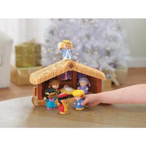 Fisher-Price Little People Toddler Toy Christmas Story Nativity Playset with Light & Music for Preschool Pretend Play Kids Ages 1  Years