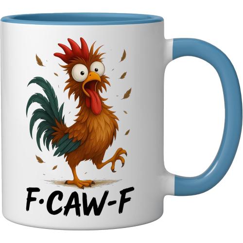 secret santa Ceramic Mug, Blue/White