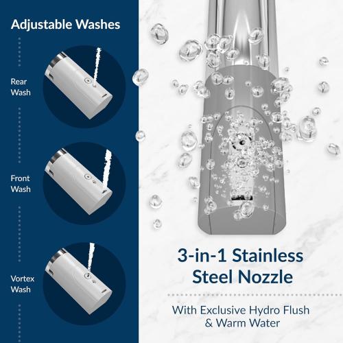 Bio Bidet BB2000 Luxury Electric Bidet Seat with Warm Water Wash & Air Dryer, Heated Seat, Remote Control & Deodorizer, Round