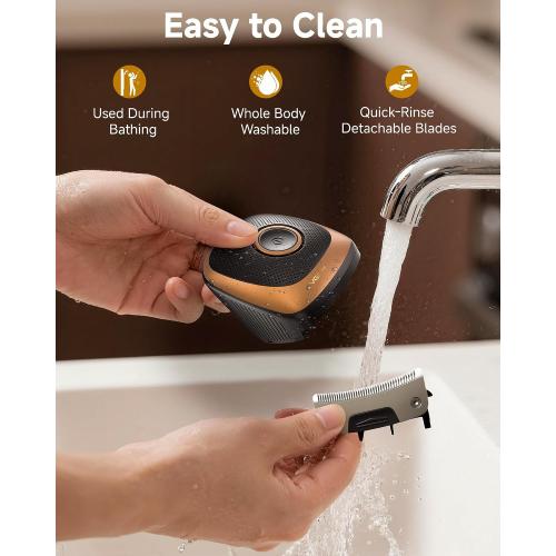 Shortcut Pro Self-Haircut Clippers Kit, Hair Clippers for Men Professional, Waterproof Cordless Hair Cutting Kit with Wide Curved Blade, Electric Razor Trimmer for Home Travel Use