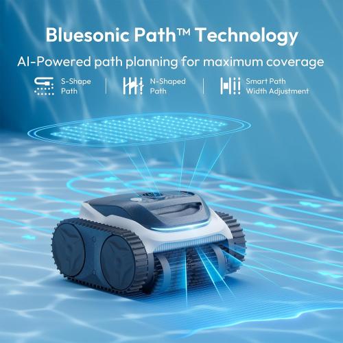 (2026 New) Bubot 700 Pool Vacuum for Inground Pools, Cordless Robotic Pool Cleaner for Above Ground Pools with 210-Min Runtime, Triple Motors, APP Control, Floor/Wall/Waterline Cleaning, Dark Grey