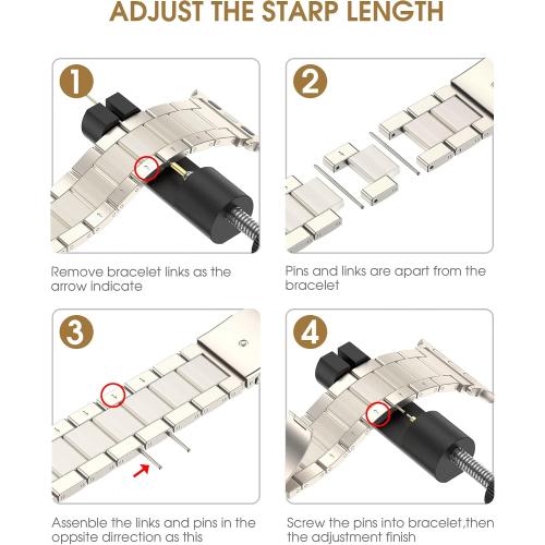 Wearlizer Starlight Resin Compatible with Apple Watch Bands 42/44/45/46/49mm Womens, Wristbands Stainless Steel Replacement Classic Strap Metal Series iWatch Series 11 10 9 8 7 6 5 4 3 SE/Ultra 3 2 1