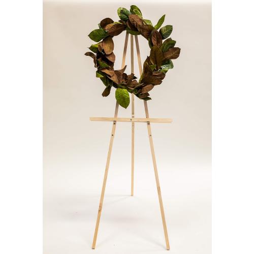 Wood Easel for Wedding or Any Event's Framed Picture Display  l Events Flower Display l Wood Easel Floral (Natural)
