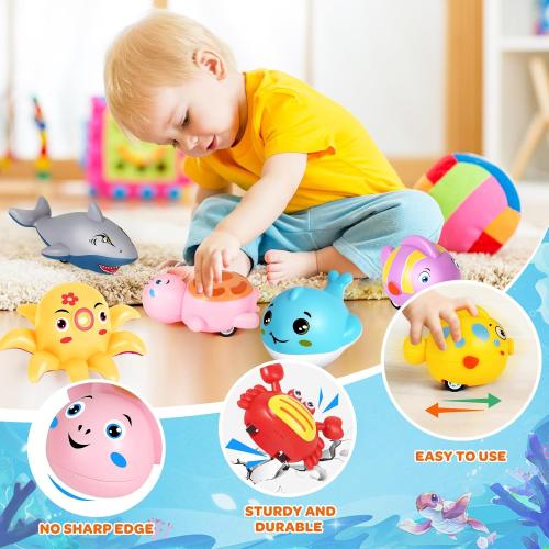 12 Pcs Pull Back Cars for Toddlers 1-3, Animal Pull Back Racing Cars, Bulk Mini Car Toys fors Boys Girls , Party Favors Treasure Box Toys Small Cars Bulk Prizes Easter Basket Stuffers Gift for Kids