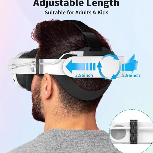 Adjustable Wearable Head Mount Charging Solution 10000MAH Capacity Virtual Reality Headset Aluminum Battery Heat Dissipation