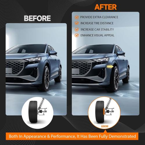 Set of 4 Pack Universal Wheel Spacers, 5/16 (8 mm) Die Cast Replacement Aluminum Spacer for 4 Lugs Wheels/Rims, Fits 100 to 114.3mm Multiple Bolts Pattern, 4x100, 4x108, 4x110, 4x114.3, 4x4.5