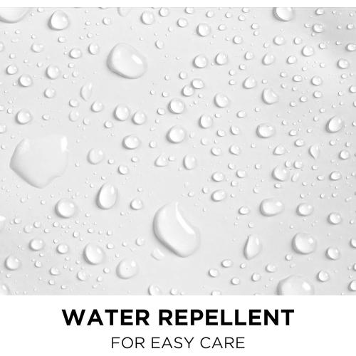 Hookless It's A Snap! Polyester Fabric Snap-In Replacement Shower Curtain Liner for Hookless Curtain with Sheer Window, 70 x 54, Water-Repellent, Easy Install, White