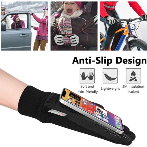 Size xl MOREOK Winter Gloves for Men/Women -10°F 3M Thinsulate Warm Touch Screen Snow Ski Bicycle Bike Gloves for Driving/Cycling/Running/Hiking