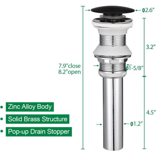Ceramic Rectangular Bathroom Vessel Sink, 16'' x 12'' Above Counter Porcelain Small Sink with Faucet Combo, White Body with Black Trim on The Top