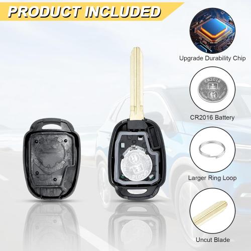 Key Fob Replacement for 2014-2017 Toyota Camry/ 14-19 Corolla/ 16-18 Tacoma Car Keyless Entry Remote Control, HYQ12BDM HYQ12BEL, 4 Buttons