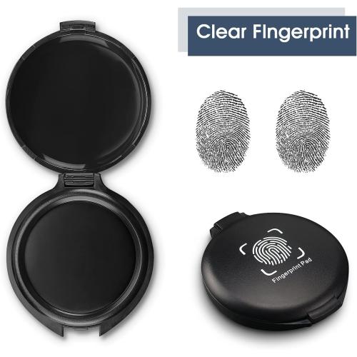 2 Pack Thumbprint Fingerprint Ink Pad for Notary Supplies