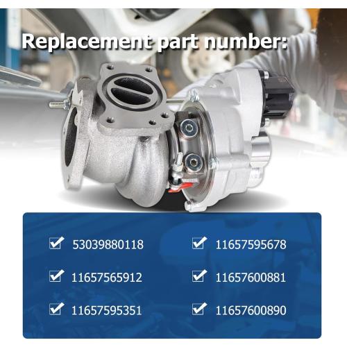WFLNHB K03 Turbo Turbocharger Replacement for Mini Cooper/Clubman S R55 R56 R57 R58 R59 1.6L 53039880163 53039880118