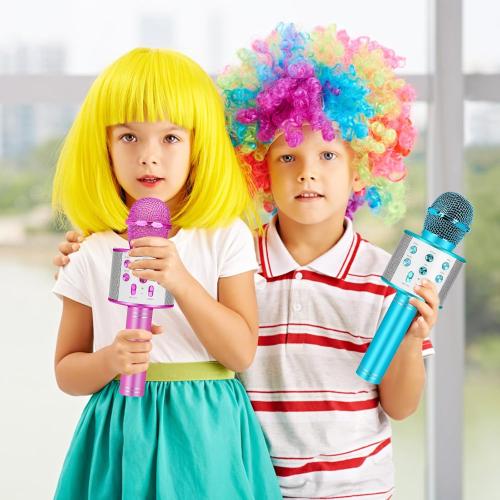 Bluetooth Karaoke Microphone Wireless: Portable Handheld Mic for Kids Adults Singing - Perfect for Christmas Birthday Holiday Party