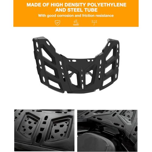SAUTVS Rear Rack for Can-Am Renegade 500 570 850 1000 R 2012-2020 | Sturdy Platform, Better Load Bearing, HDPE Material, Easy Install, Back Luggage Rack Mount, Replace #715001734