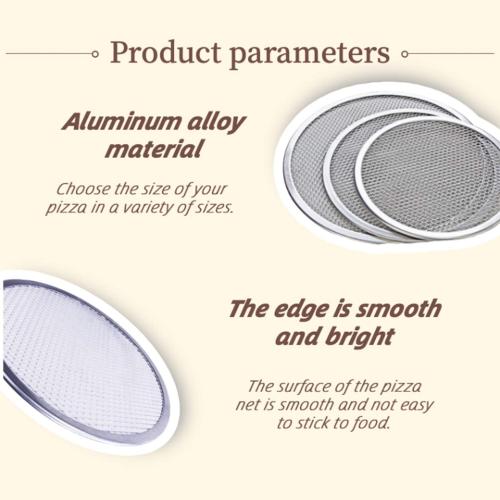 6 Packs Aluminum Alloy Pizza Pan with Holes, 8 Inch Commercial Grade Pizza/Baking Screen for Oven Round Pizza Crisper Tray Pizza Baking Tray for Home Restaurant, Seamless (8-Inch, Pack of 6)