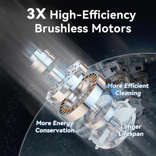 X5 Cordless Robotic Pool Cleaner, Wall & Waterline Cleaning, Smart Navigation, Smart Precision Docking™, 180Mins Runtime, 4 Cleaning Modes, Pool Vacuum for Inground Pools up to 3,229 sq.ft