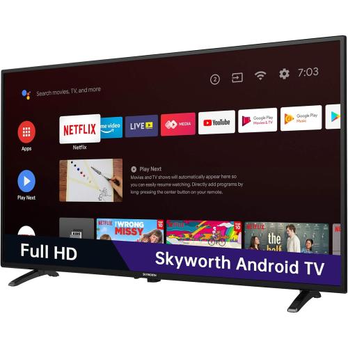 Skyworth 32 inch Smart TV, 720P Roku Google TV with Chromecast Built-in, Android LED TV for Bedroom - S3G