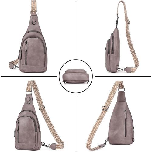 CLUCI Crossbody Bags for Women Men,Leather Sling Bag Cross Body Backpack for Woman Gifts for Women Birthday Unique