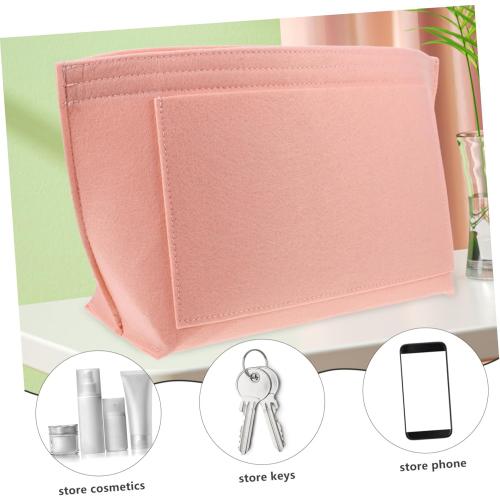 Felt Tote Bag Organizer Insert Multi Pocket Purse Organizer for Tote Bags Sturdy Felt Liner with Various Compartments for Travel Cosmetics and Daily Essentials