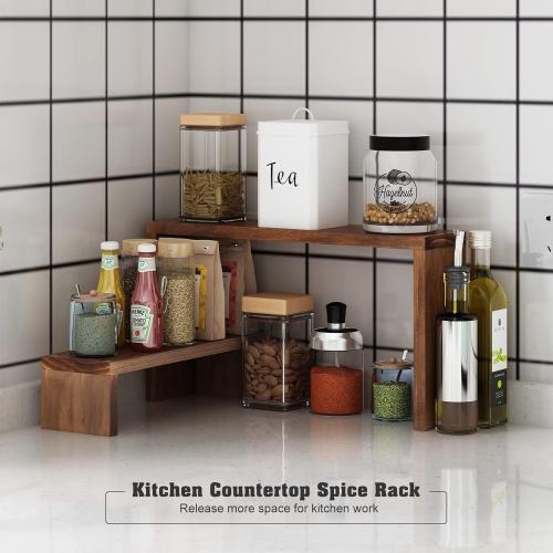 Plant Stand Shelf for Desk Window Sill Countertop Succulent Stand Desktop Shelf 3 Tiers Small Wooden Tabletop Ladder Plant Shelves for Cupcake Stand Riser Spice Rack Holder