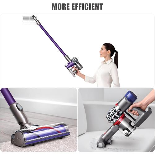 6000mAh Replacement Battery with Battery Level Display for Dyson V6 Compatible with Dyson V6 Vacuum Cleaner Series Animal DC72 DC74 SV03 SV05 SV06 SV07 SV09 V6 Absolute/V6 Motorhead/V6 Fluffy