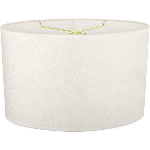 Aspen Creative 37021 Transitional Oval Hardback Shaped Spider Construction Lamp Shade in Off-White, 15 1/2 wide (9   15 1/2) x (9  x 15 1/2) x 10