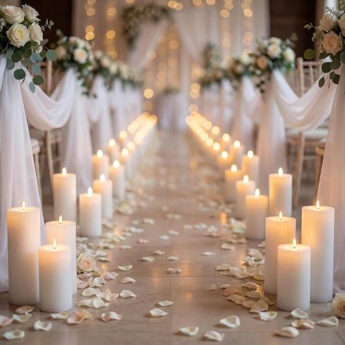 Flameless LED Candles, Flickering Larger Candles with Remote Control & Timer, Battery Operated Waterproof Pillar Candles,3pc for Valentine's Day,Indoor Outdoor Lanterns,Church,Wedding,Patio Porch
