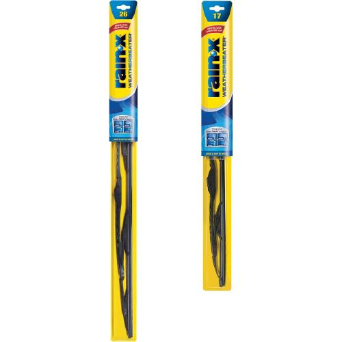 Rain-X 820248 WeatherBeater Wiper Blades, 26 and 17 Windshield Wipers (Pack of 2), Automotive Replacement Windshield Wiper Blades That Meet Or Exceed OEM Quality And Durability Standards