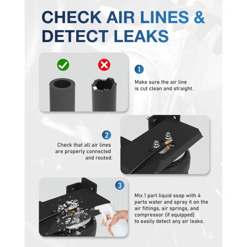 TOPICK Air Bags Suspension Kit for 2015-2025 Ford F150 2WD & 4WD | Rear Air Bags for Trucks, 5000 lbs of Load Leveling Capacity, Air Spring Kit, Replaces Firestone Ride-Rite 2582