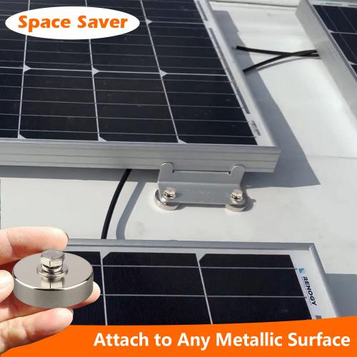 MUTUACTOR 120lb Neodymium Magnets Heavy Duty,2Pack Strong Rare Earth Magnets 1/4-20 Female Threaded Hole,Powerful Magnetic Mounting Round Magnet with Hole for Lighting,Camera,Garage Tools