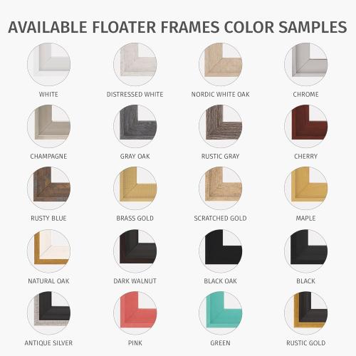 PIXY CANVAS Floater Frame 24x24 for 1.5 inch Deep Canvas Paintings/Canvas Prints/Wood Canvas Panels/Wall Art/Wall Decor/Home Decor/Artwork (Natural Oak, 24 x 24 inch, Square)