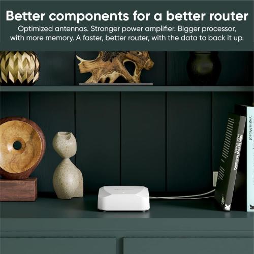 Wyze AX3000 Dual-Band Wi-Fi 6 Mesh Router System, Covers up to 1500 Sq. Ft, 50  Devices, Replaces Router and Extender, Supports Wired Backhaul, 2X 1 Gbps Ports - 1 Pack