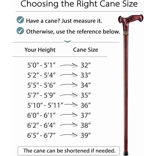 Asterom Walking Cane for Men & Women - Handmade, Ergonomic, Wooden Canes - Cool Walking Sticks for Seniors