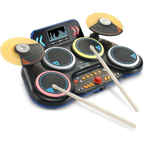 VTech Kidi Star Drum Pad, Black