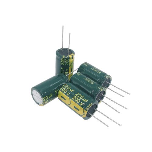 5pcs 200V 220uF 18x30mm Aluminum Electrolytic Capacitors